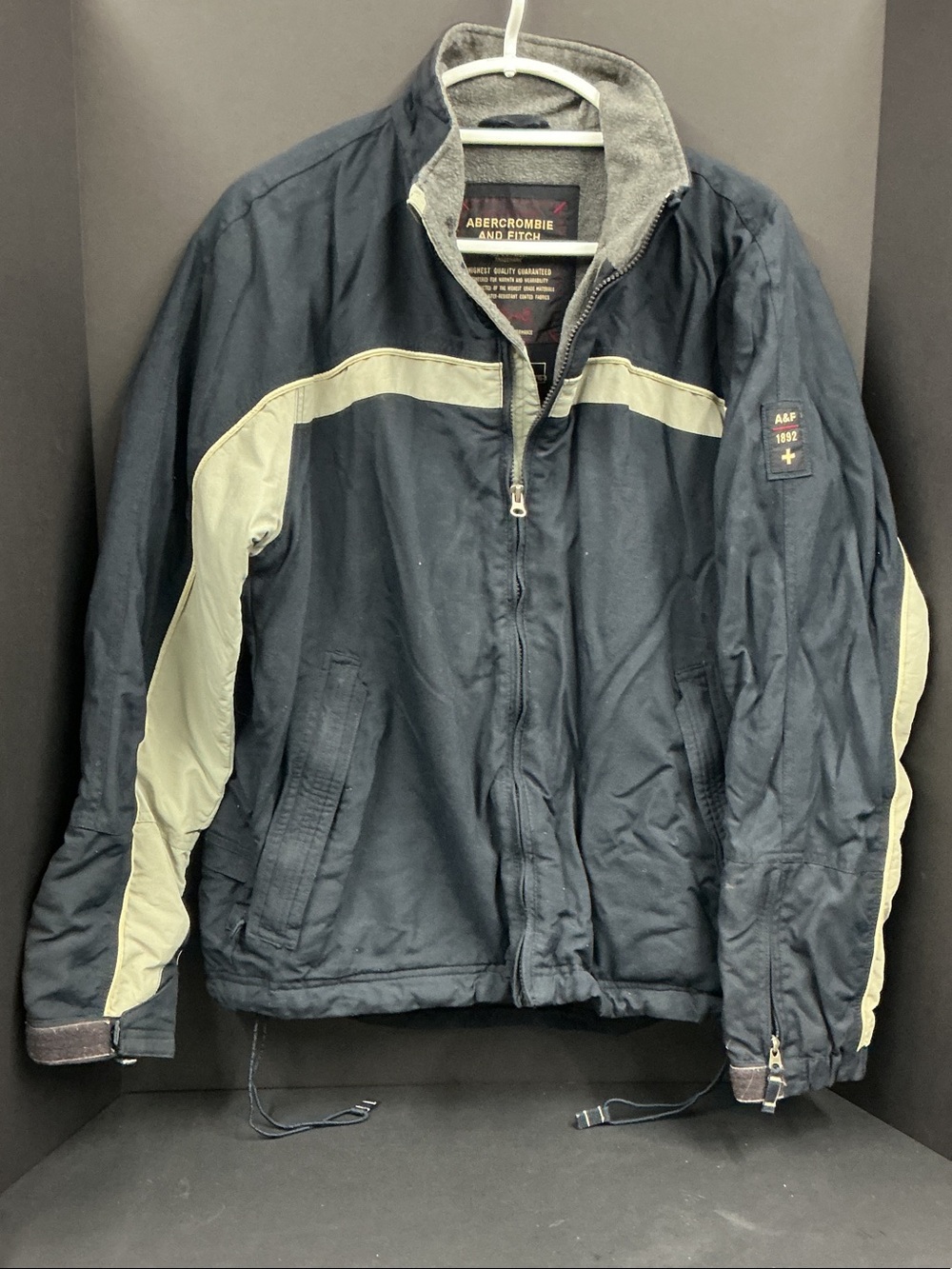 Abercrombie & Fitch Vintage Y2K Era Navy Winter Weatherproof Performance Jacket